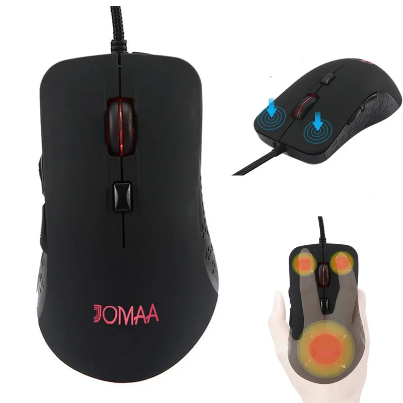 Beheizte Gaming-Maus 2400 DPI, kabelgebunden, Winter