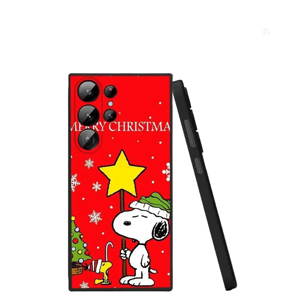 Cartoon Snoopy Christmas phone case for Samsung S25