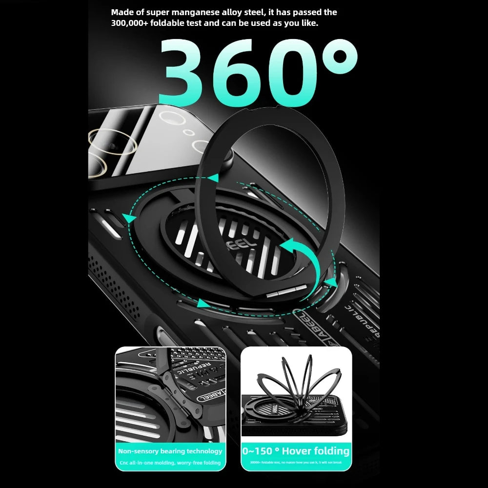 Magnetische Aluminium-Halterung Hülle für iPhone 17 Pro Max
