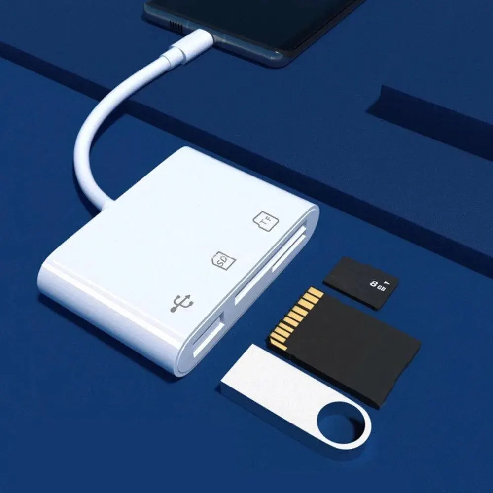 3-in-1 USB-C Kartenleser TF/CF/SD