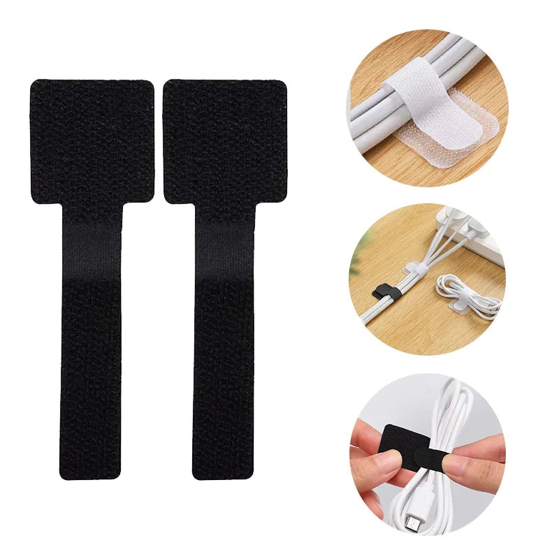 Wiederverwendbare Kabelbinder Selbstklebend Organizer