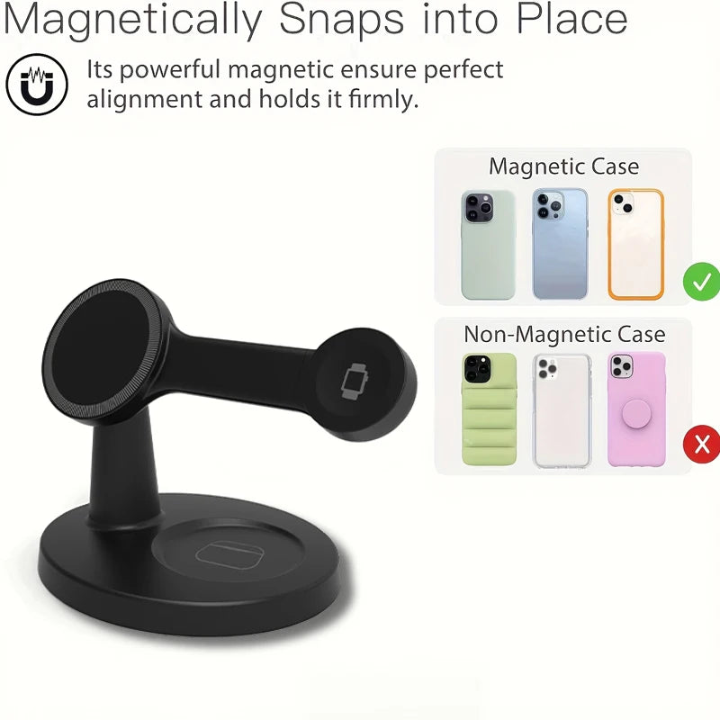 3-in-1 Magnetische Wireless Ladestation für Apple