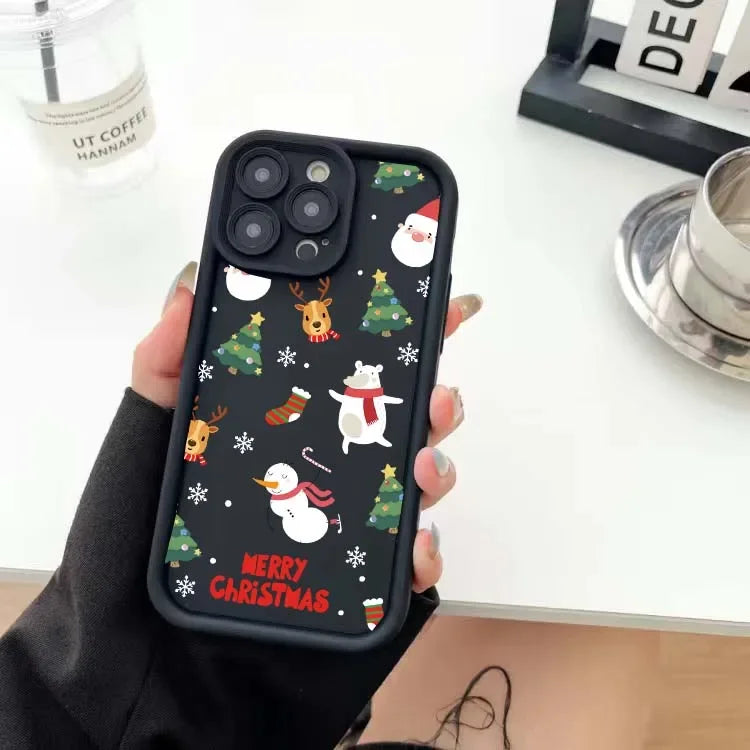 Reh Weihnachtsbaum Silikon Case für Samsung S25