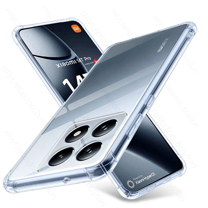 Coque transparente en TPU pour Xiaomi 14T Pro 5G (2024)