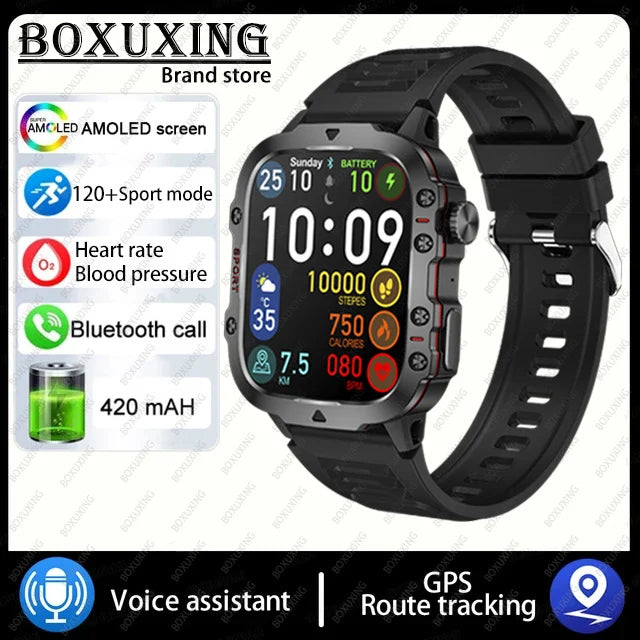 Outdoor Smartwatch 2024 mit GPS und AMOLED Display