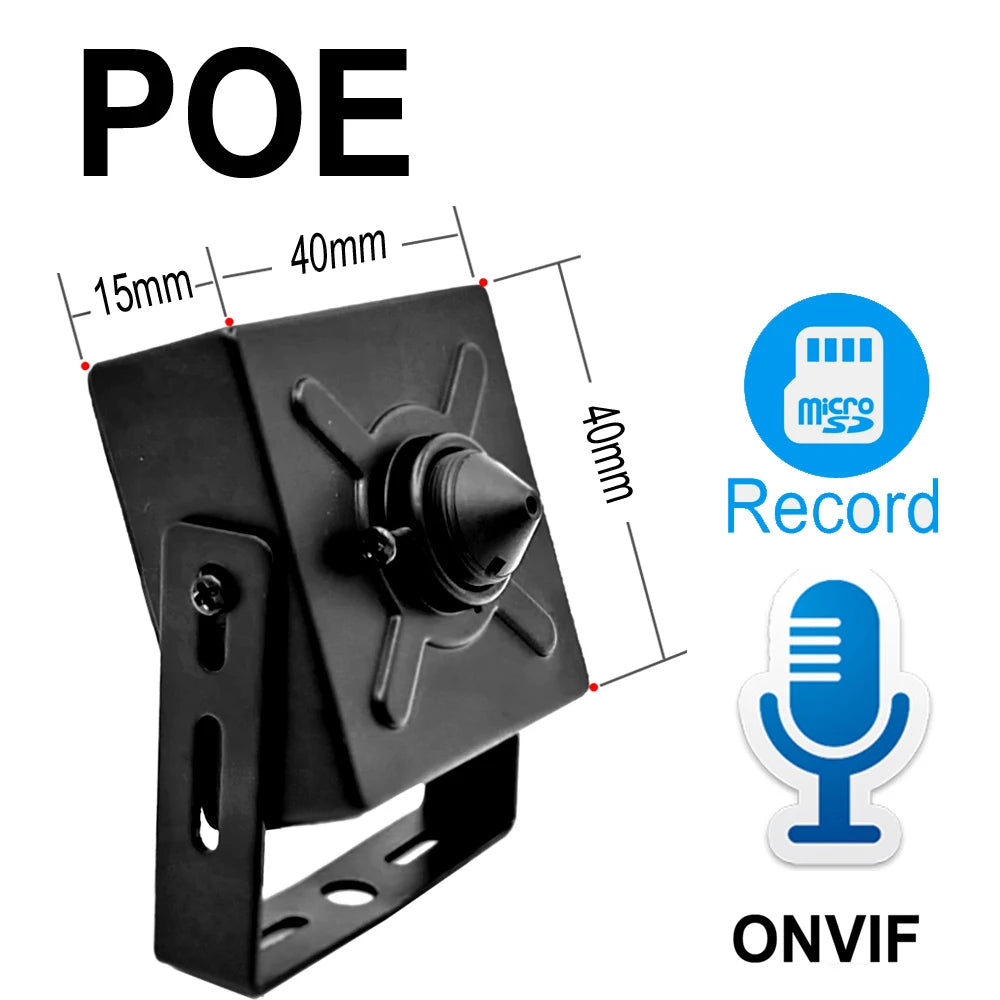 5MP 1080P POE Mini IP Camera HD with Micro SD