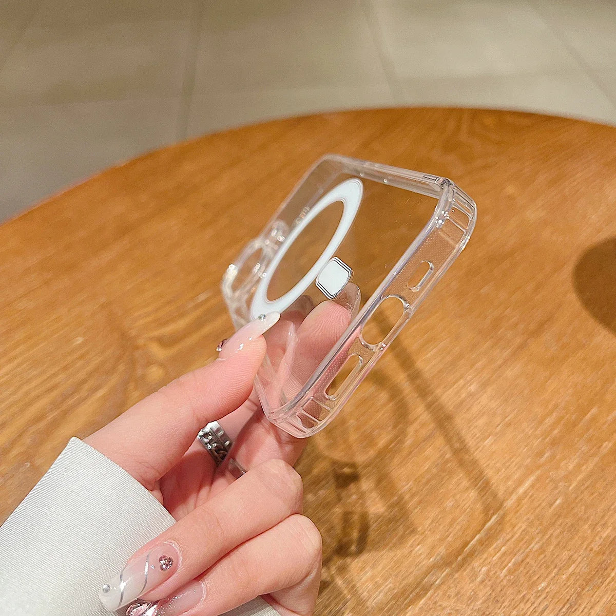 Kristallklare Magnethülle für iPhone 17 Pro Max