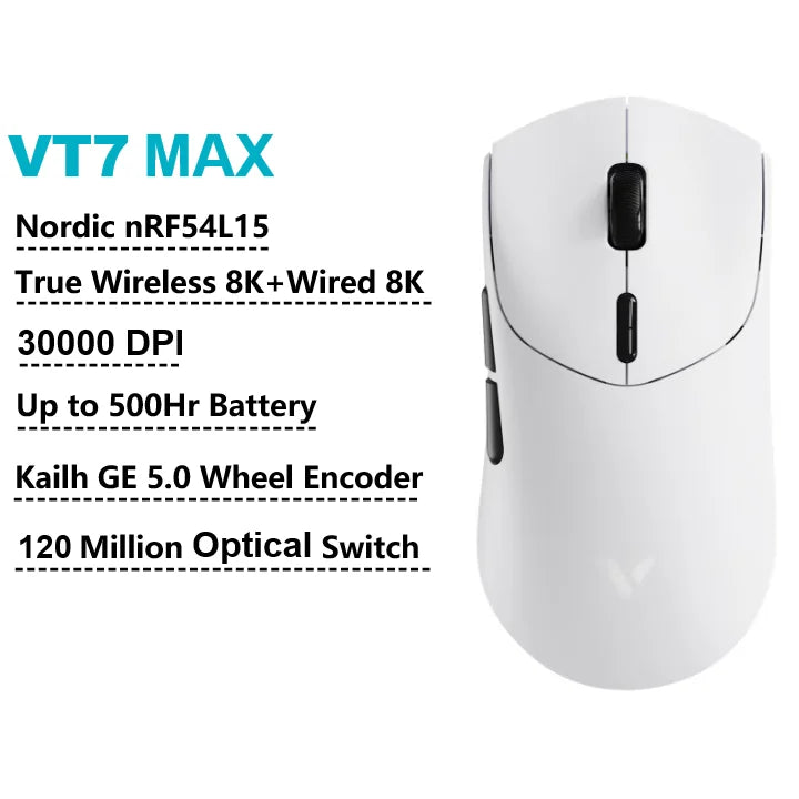 Leichte Wireless Gaming-Maus mit 8K Polling-Rate