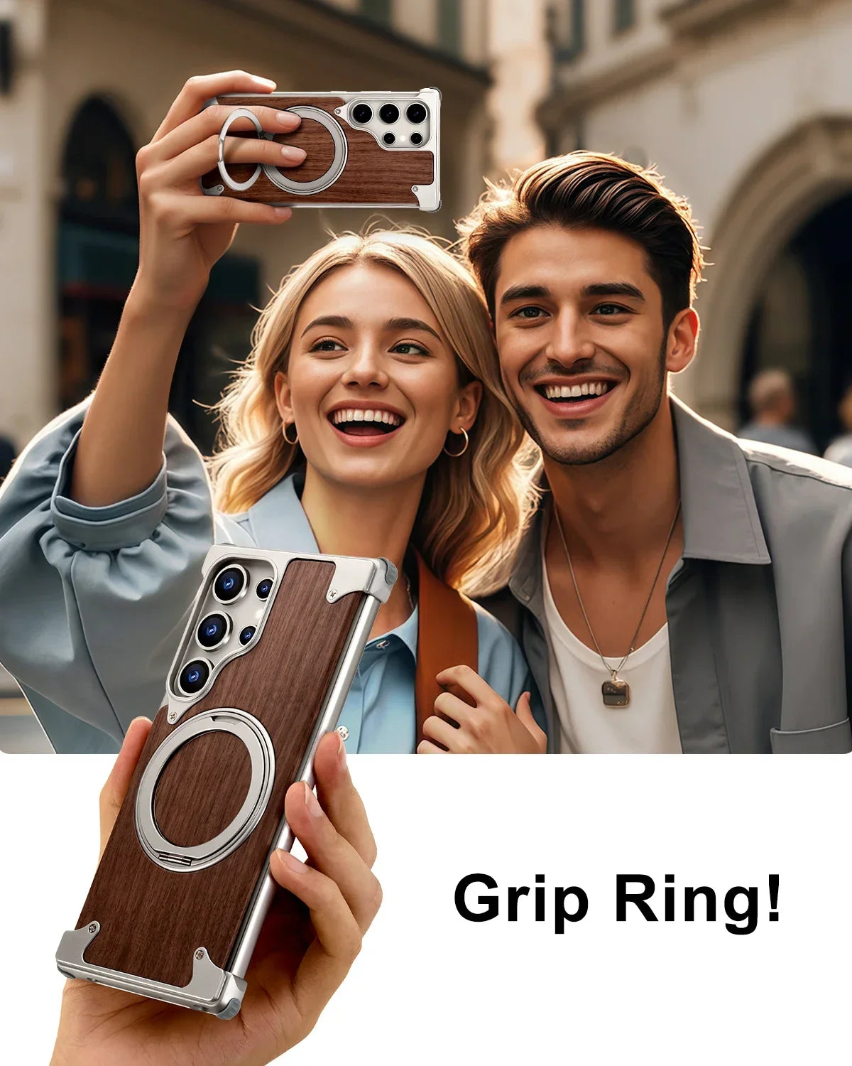 Massivholz Handyhülle für Galaxy S25 S24 Ultra