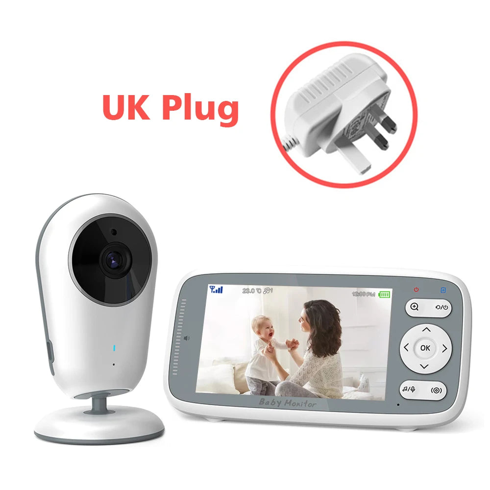 Video Babyphone 4" HD mit Zwei-Wege-Audio & Nachtsicht