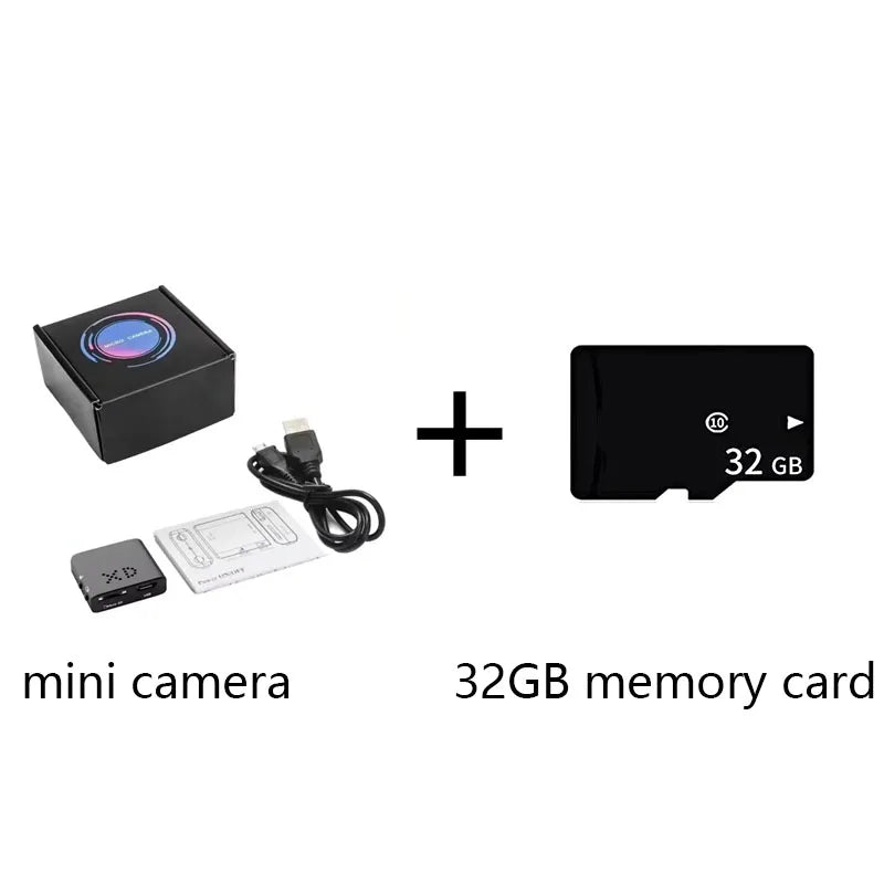 Mini WLAN Kamera 4K HD mit Nachtsicht und App-Steuerung