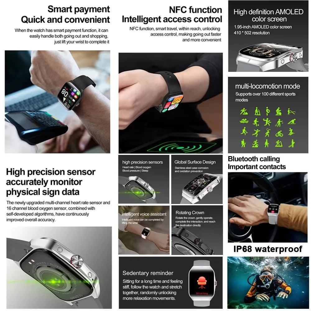 Sport Smartwatch mit GPS, Bluetooth & NFC 2025