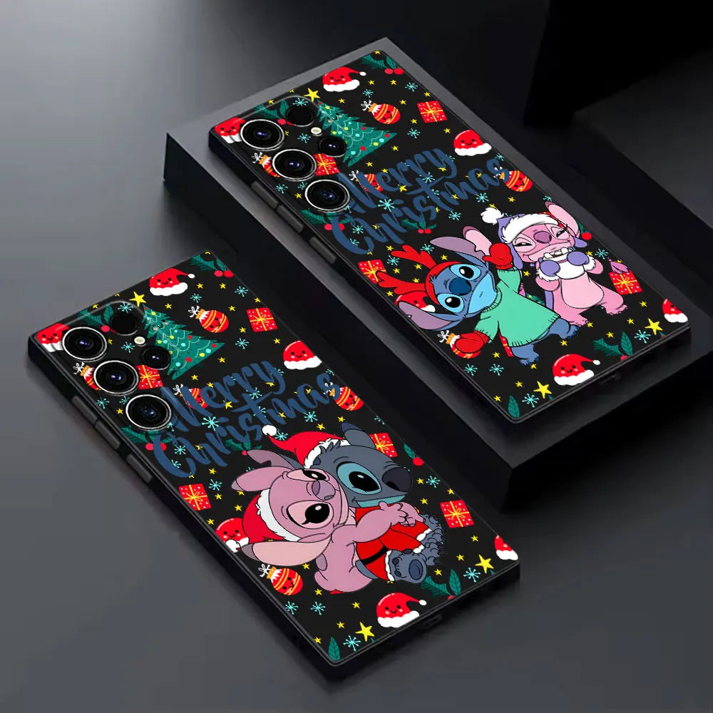 Lilo & Stitch Weihnachts-Handyhülle für Samsung S25