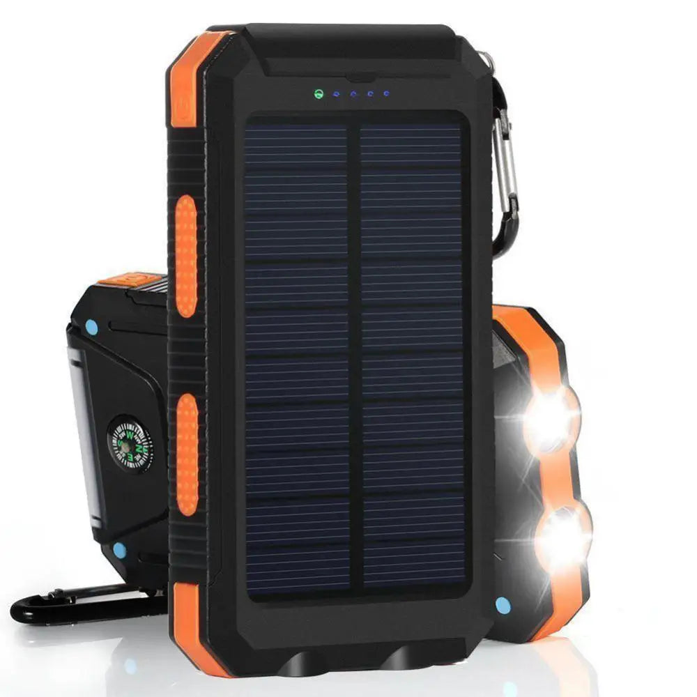 Solar Power Bank Case Dual USB DIY Charger Box