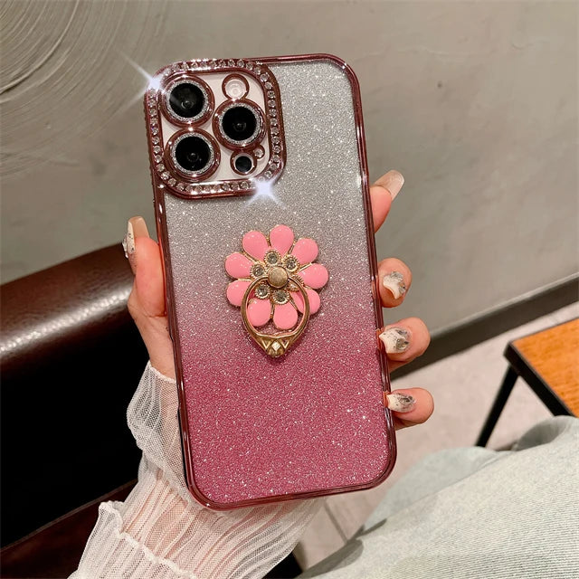 Luxus Flash Diamant Rahmen Hülle für iPhone 17