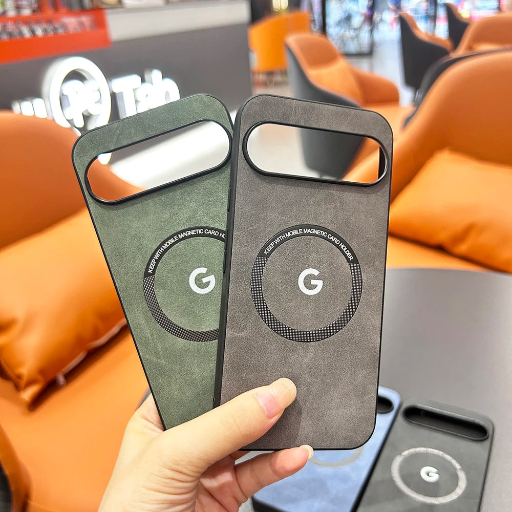 Magnetische Ledertasche Pixel 9 10 Pro