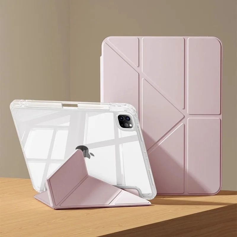 Smart case with pen holder for iPad models