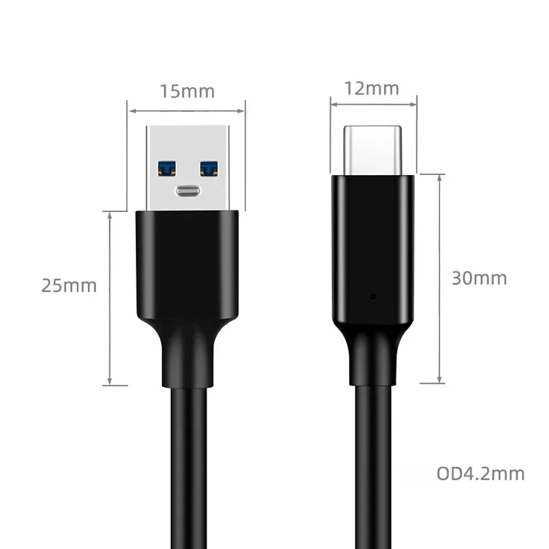 USB 3.2 Kabel Typ A auf USB C Schnell