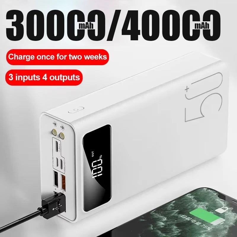 Powerbank 30000/40000 mAh Schnellladegerät