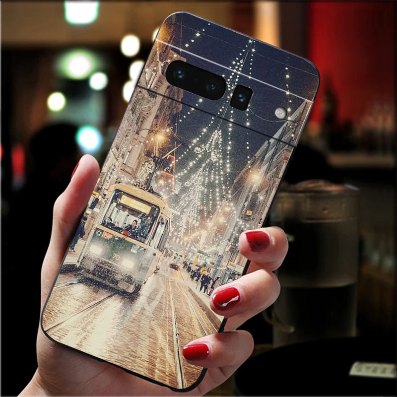 Winter TPU Hülle für Google Pixel 8 9 und 10 Schutz und Design