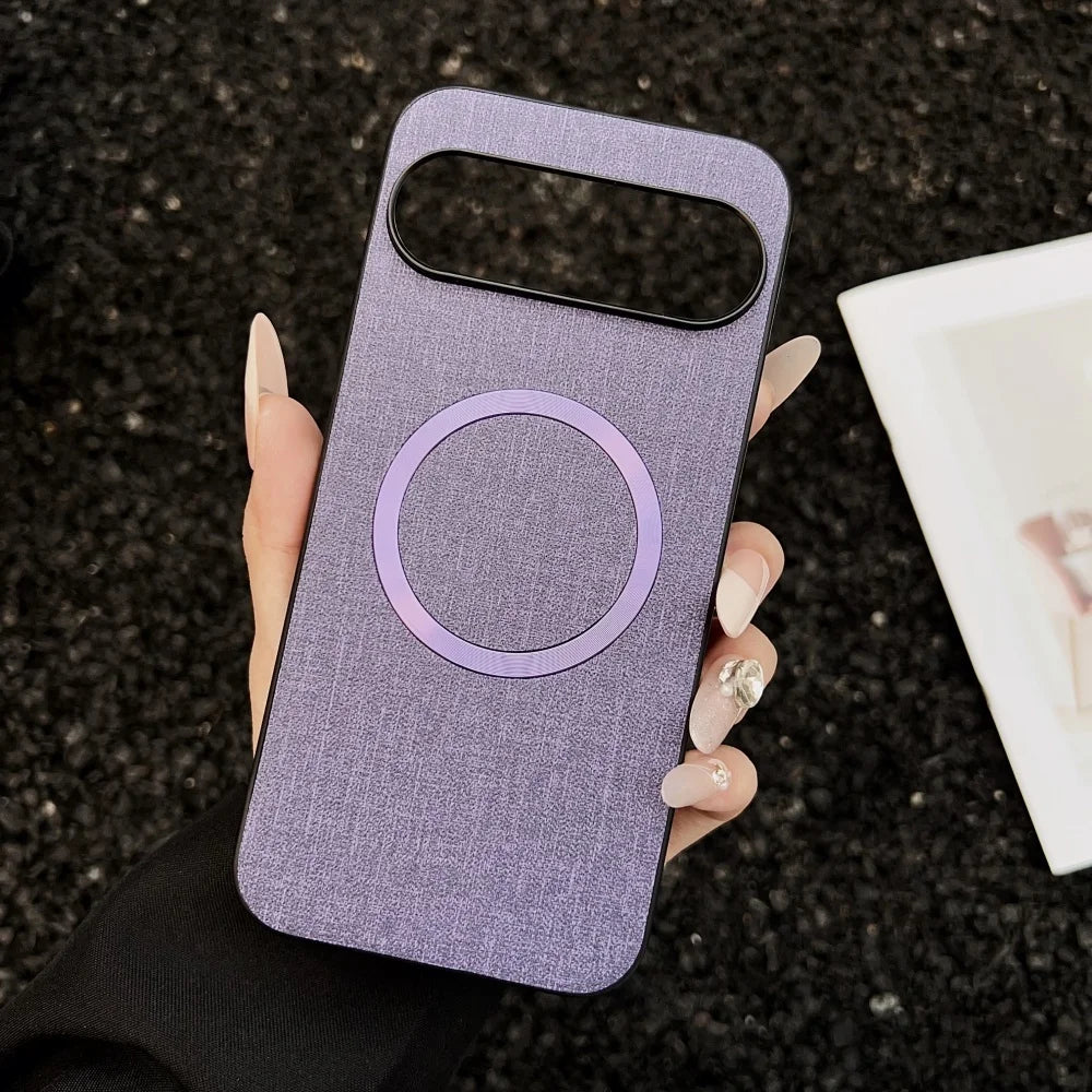 Luxuriöse Stoffhülle für Google Pixel 10 Magsafe