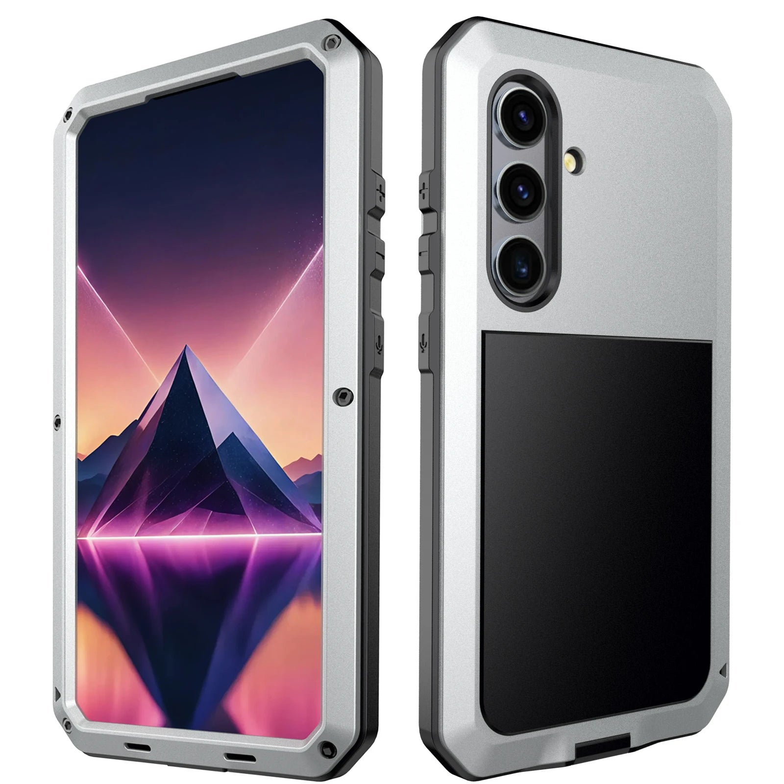 Luxus Metall Schutzhülle für Galaxy S25-S10 Note