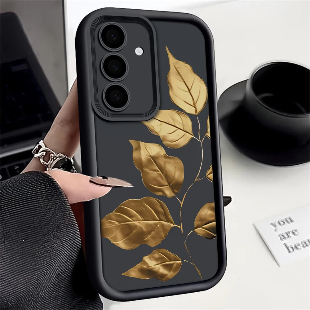 Leaf Pattern Silicone Case for Samsung Galaxy Models