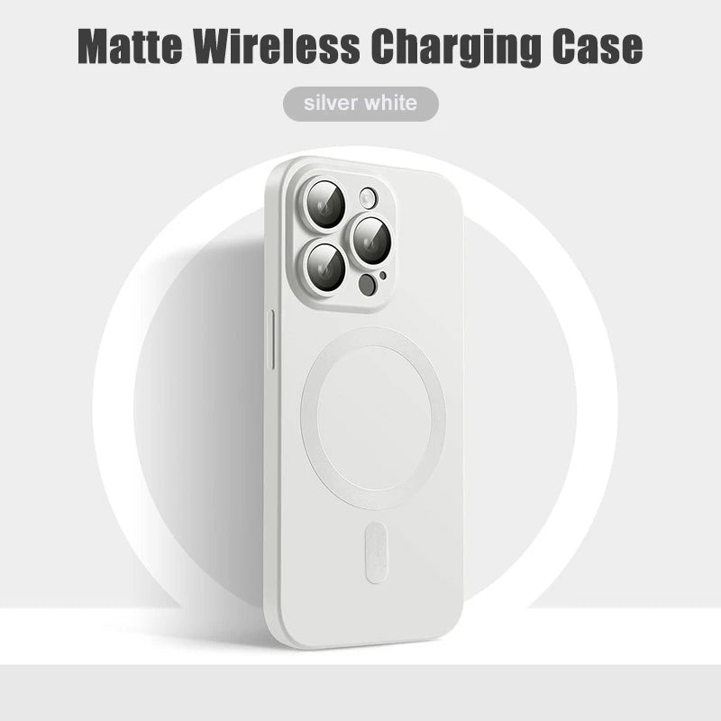 Matte Silikon MagSafe Hülle iPhone Zubehör