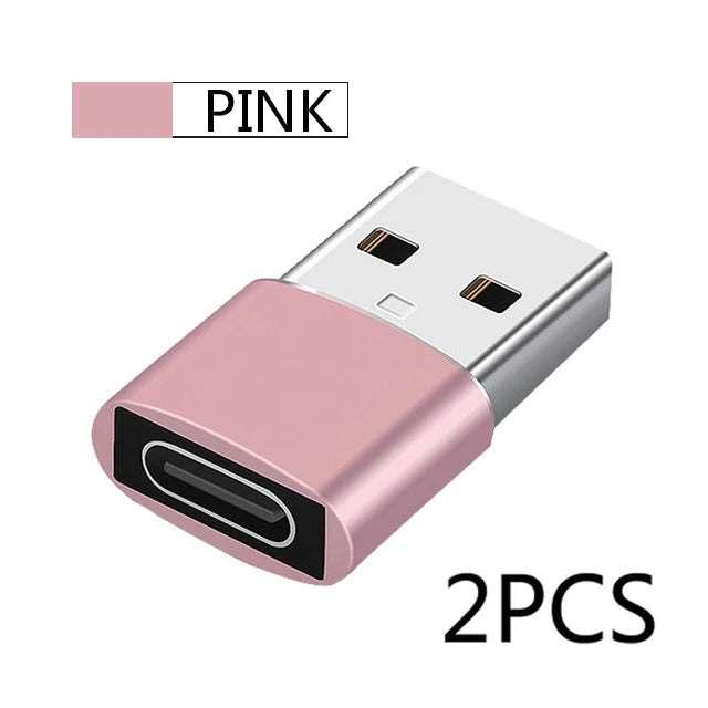 2er Set USB zu Typ-C OTG Adapter