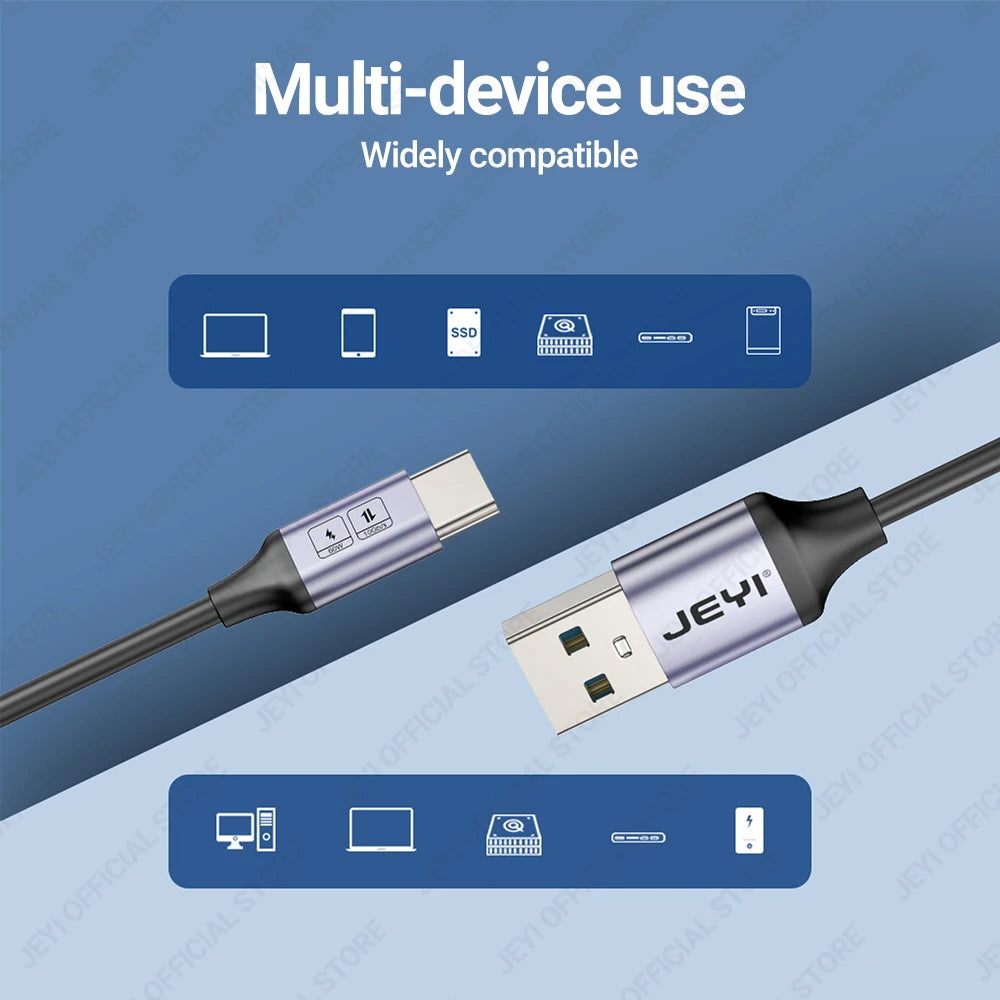 JEYI USB A to Type C Cable 60W