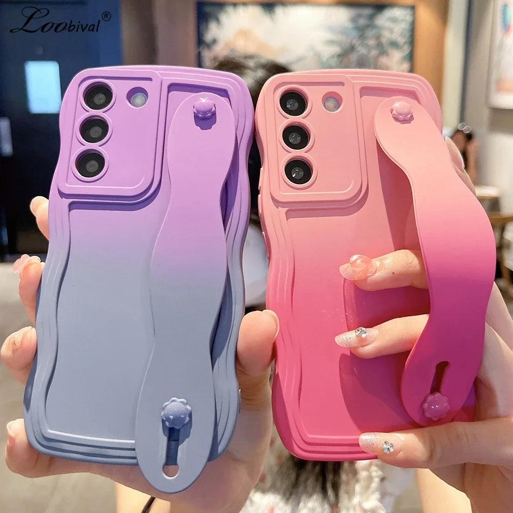 Gradient armband case with holder for Galaxy