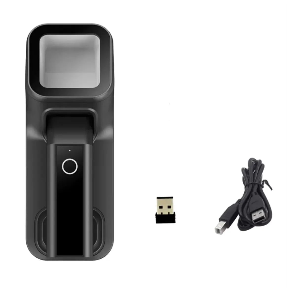 Wireless 2D barcode scanner with battery