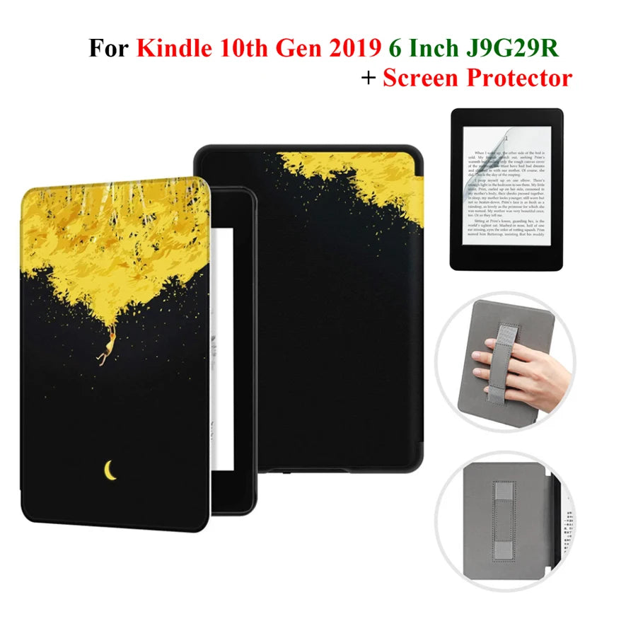 Étui + protection d'écran pour Kindle 10e génération 6 pouces