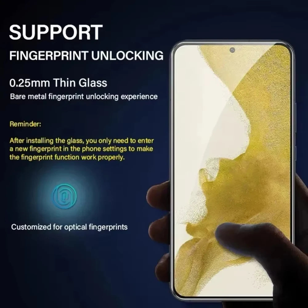2er Set Fingerabdruck Panzerglas für Samsung