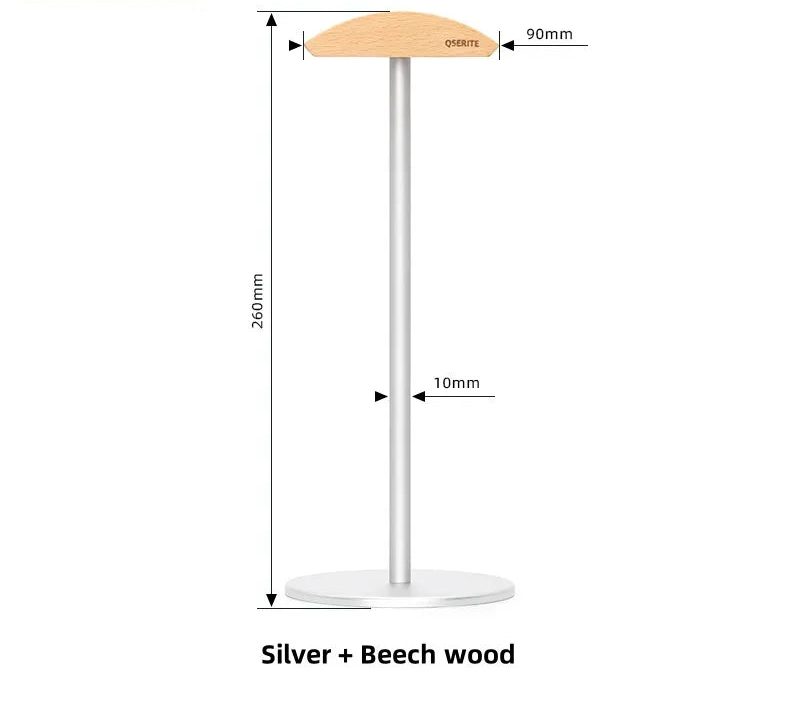 Minimalistischer Kopfhörerhalter aus Walnussholz
