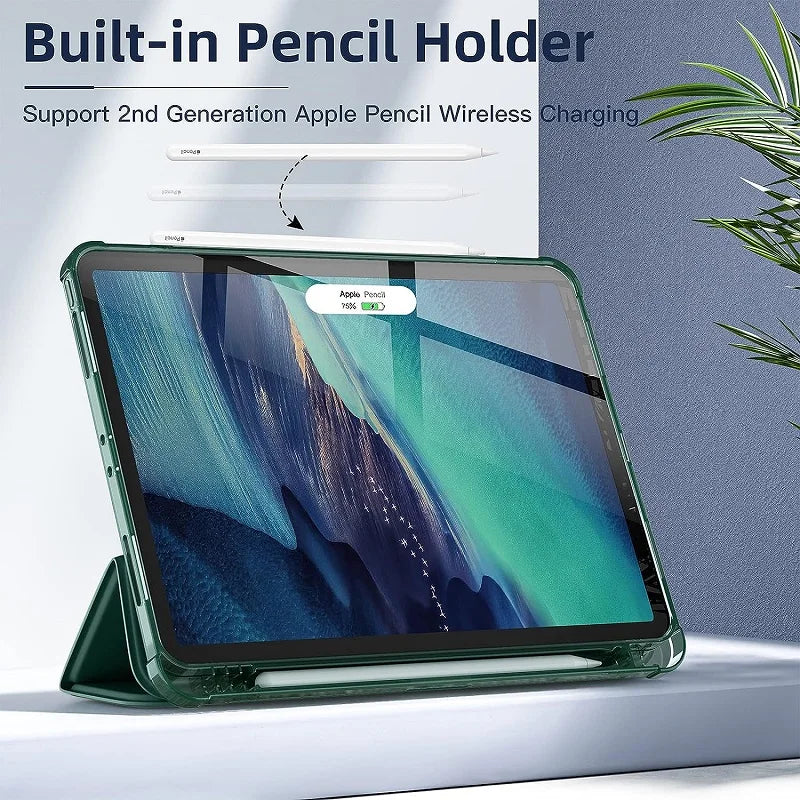 Case with pen holder for iPad models