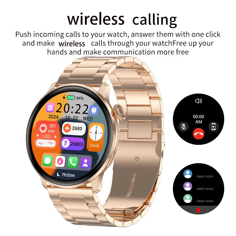 2025 Damen Smartwatch GPS Sport Gesundheit Bluetooth