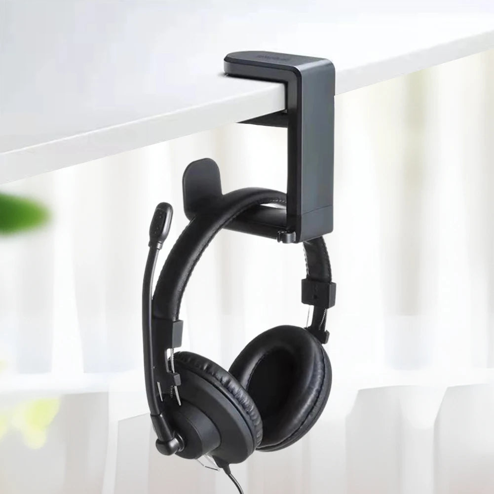 Drehbarer Kopfhörerständer Gaming Untertisch Halter