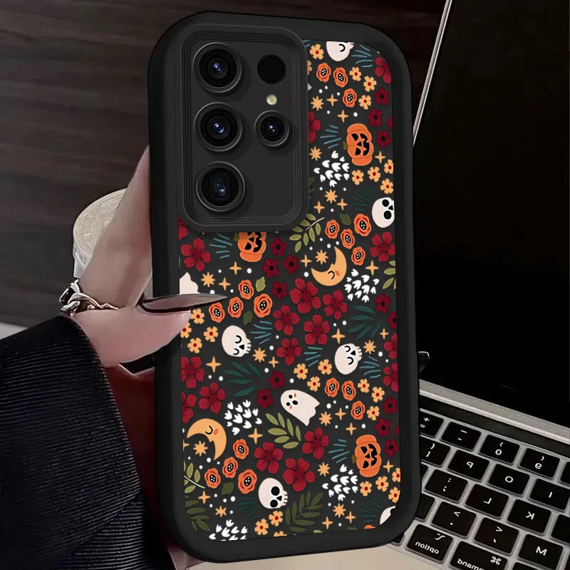 Süße Halloween Kürbis Schädel Hülle Samsung Galaxy