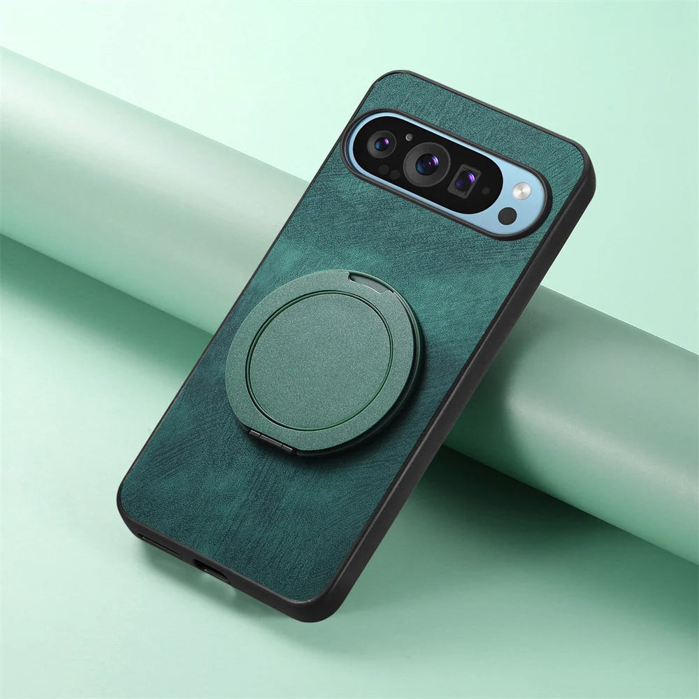 Magsafe Lederhülle mit Ständer Pixel