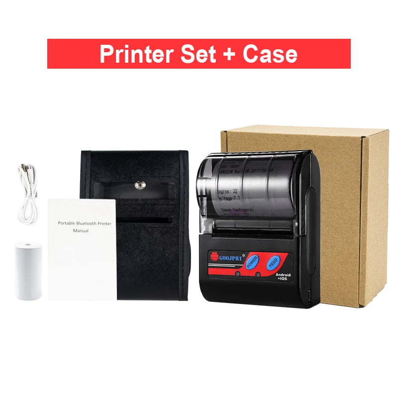 Mobiler Thermodrucker 58mm Bluetooth für Belege