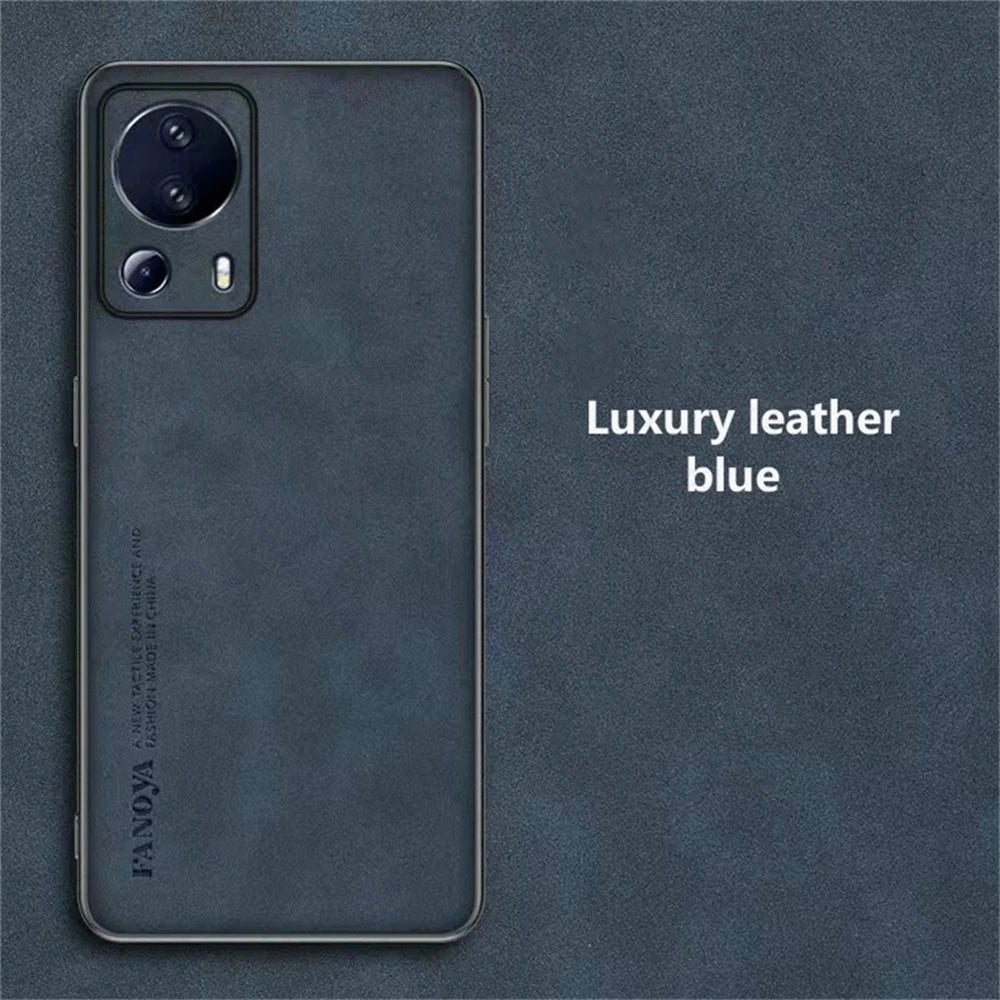 Lammfell Lederhülle für Xiaomi 13 Lite