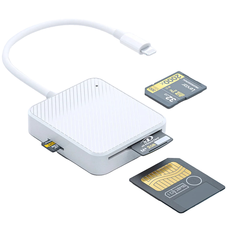 4-in-1 Kartenleser Adapter Typ C & Lightning