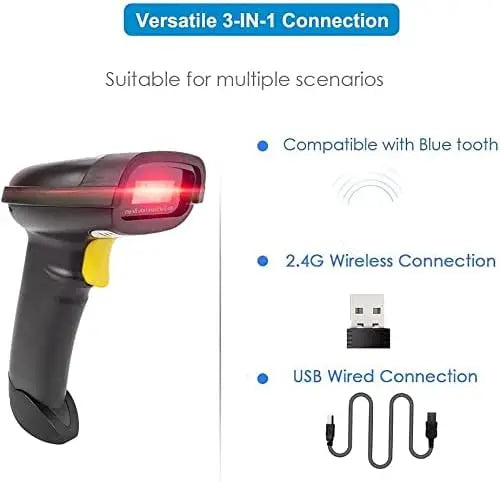 Kabelloser 2D QR Barcode Scanner Bluetooth Mobil