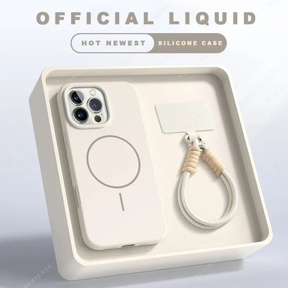 Magnetische iPhone Silikonhülle mit Band