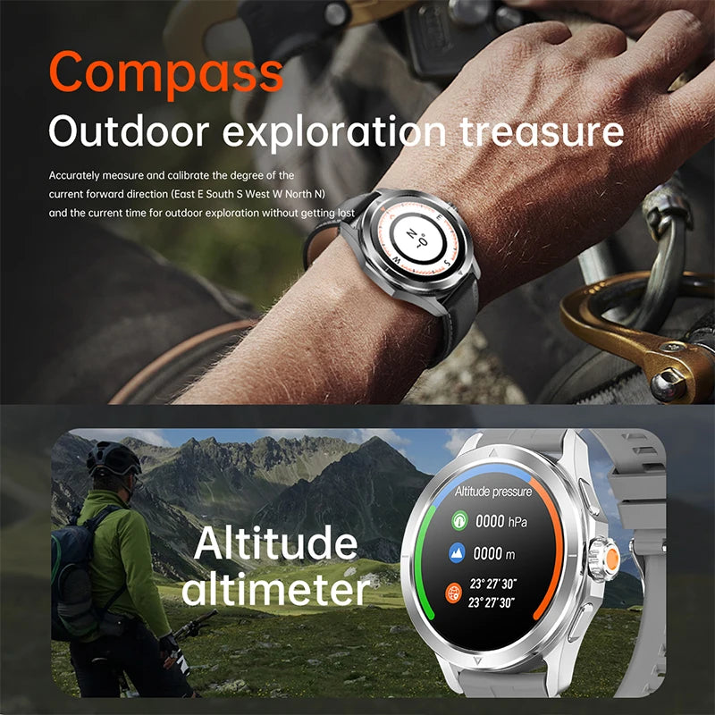 S4 Ultra Smartwatch mit GPS & AMOLED Display