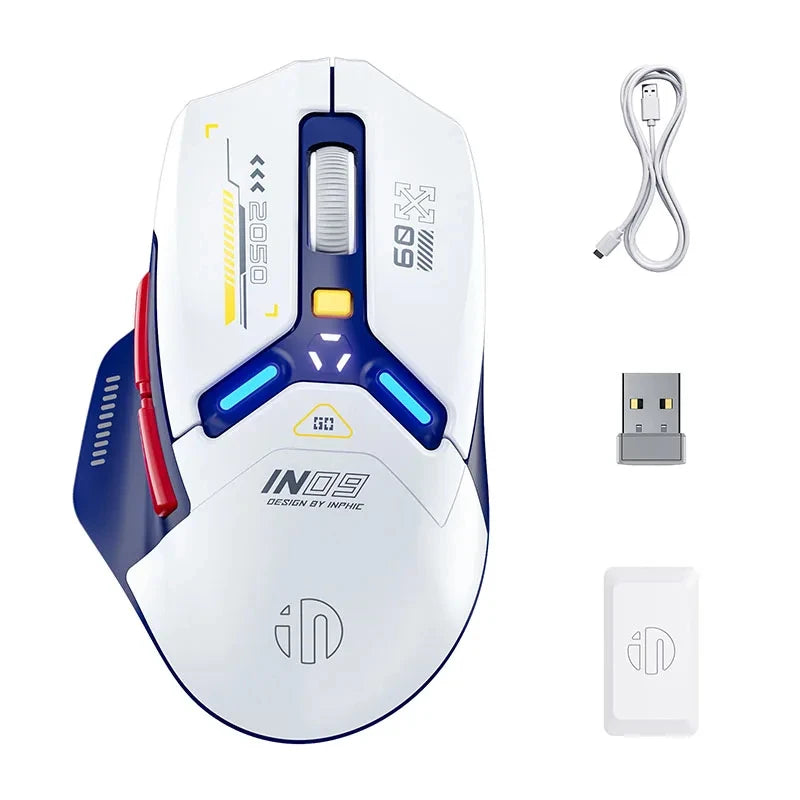Kabellose RGB Gaming-Maus IN9 mit Bluetooth & Akku