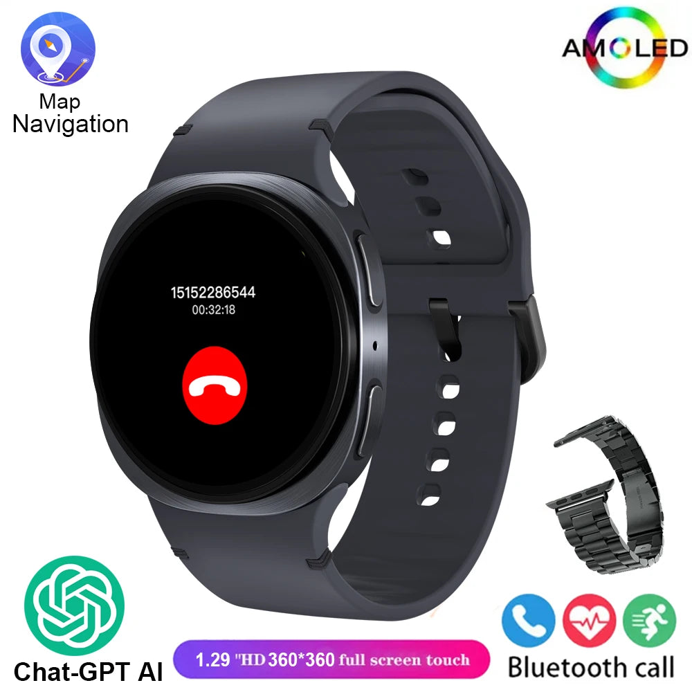 Neue 8 Mini GPS Smartwatch 2025 AMOLED Fitness