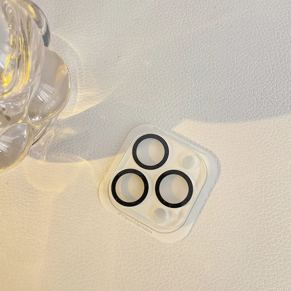 Glitzer Kamera Schutzglas iPhone