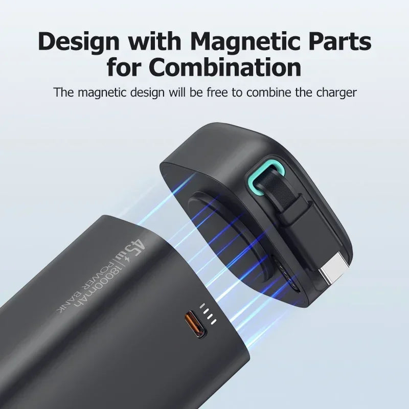 Magnetic 18000mAh 45W PD Power Bank